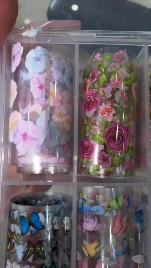 Floral transfer foils from the salon collection